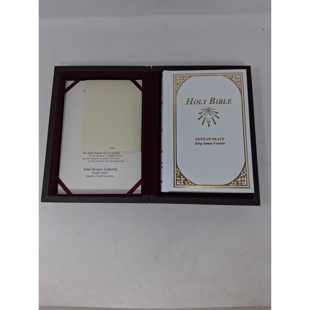 Holy Bible Douay-Rheims Dove Of Peace Catholic Edition With Box Mint Condition